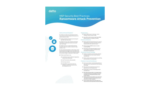MSPセキュリティベストプラクティス：ランサムウェア攻撃防止